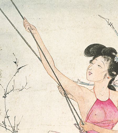 靖边县-胡也佛的仕女画和最知名的金瓶梅秘戏图